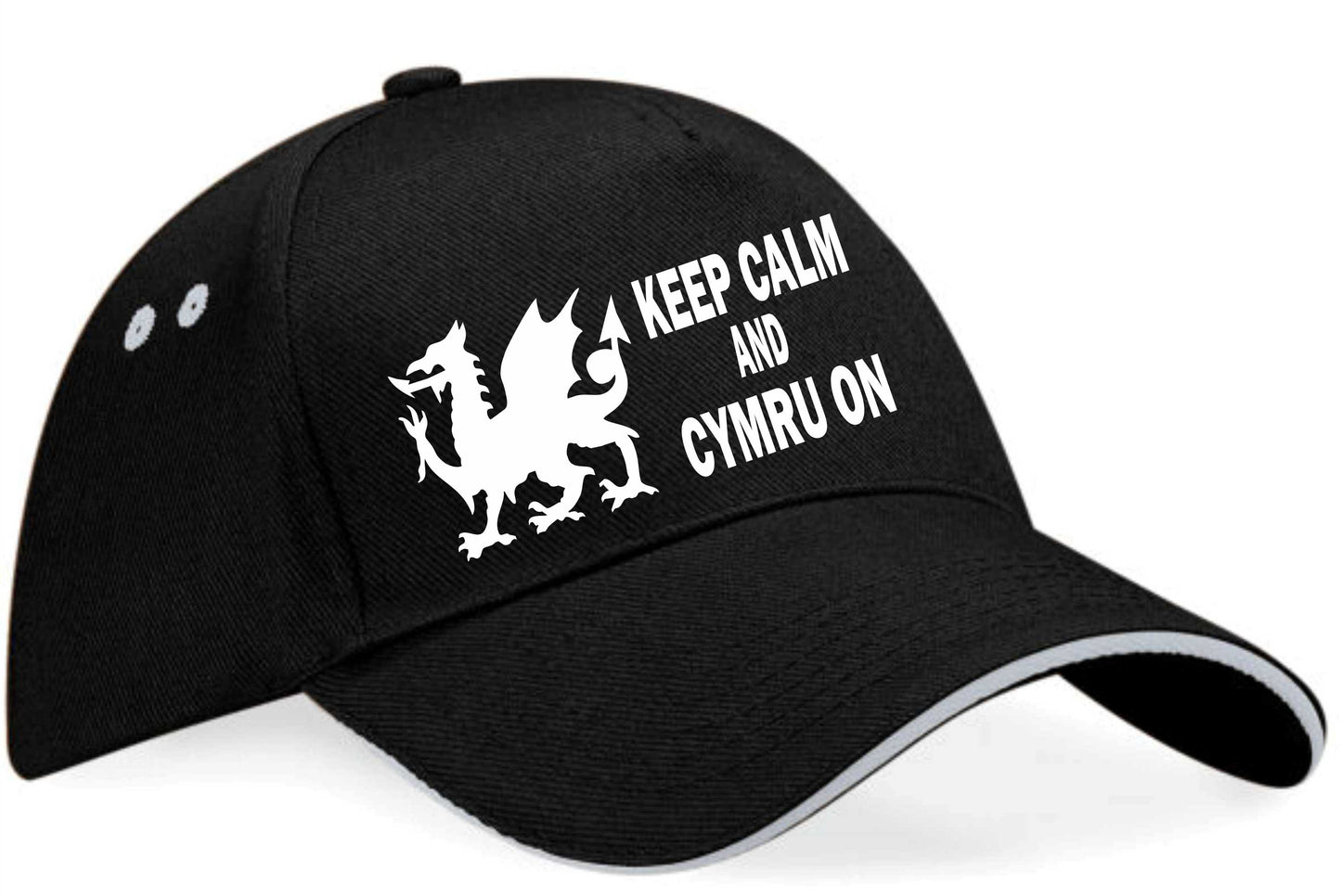 Keep Calm & Cymru On Baseball Cap Welsh Birthday Gift For Men & Women