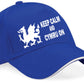 Keep Calm & Cymru On Baseball Cap Welsh Birthday Gift For Men & Women