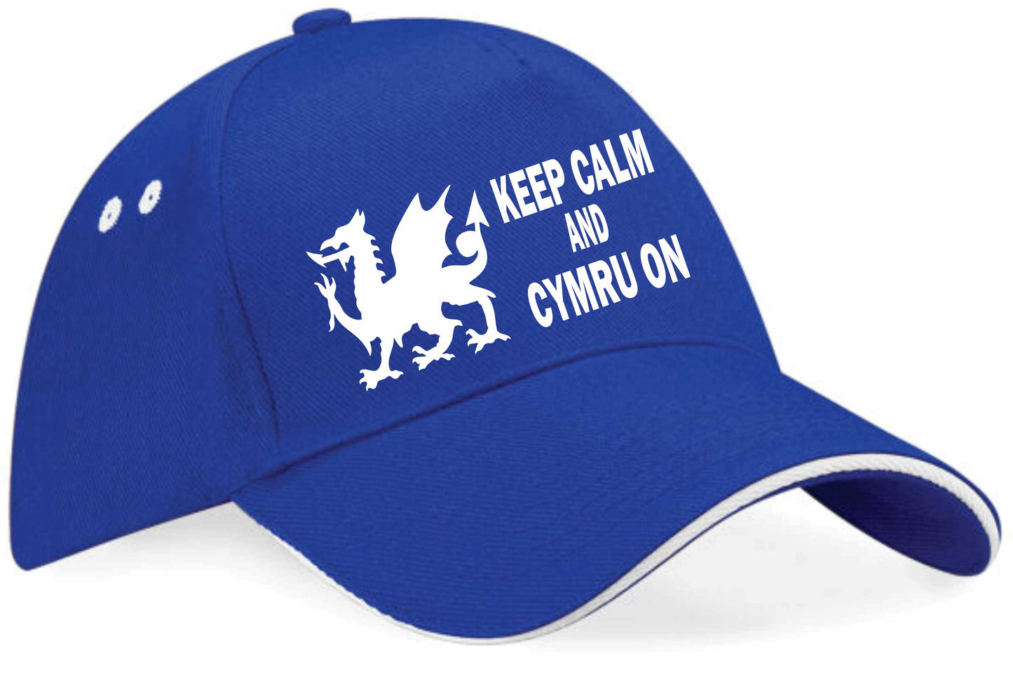 Keep Calm & Cymru On Baseball Cap Welsh Birthday Gift For Men & Women