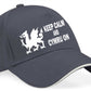 Keep Calm & Cymru On Baseball Cap Welsh Birthday Gift For Men & Women