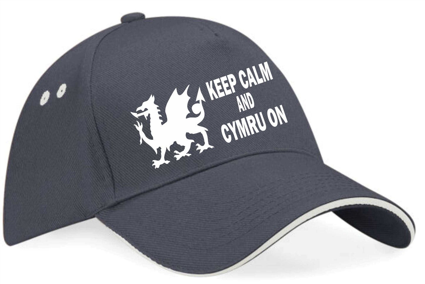 Keep Calm & Cymru On Baseball Cap Welsh Birthday Gift For Men & Women