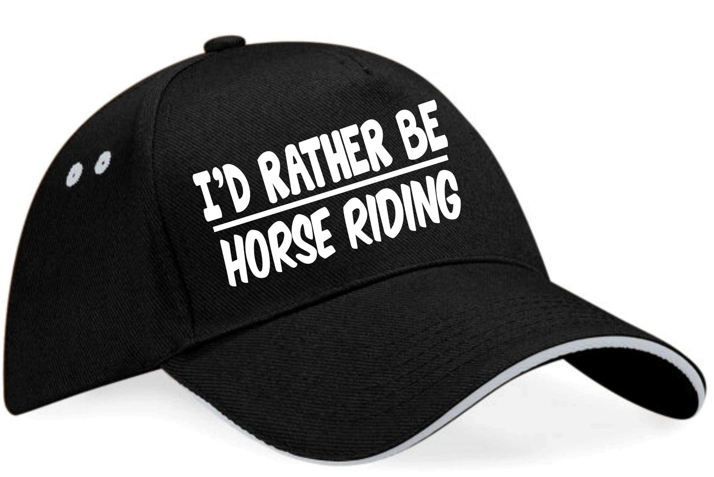 I'd Rather Be Horse Riding Baseball Cap Funny Birthday Gift For Men & Women