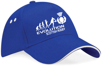 Evolution Of Scottish Rugby Baseball Cap Sports Birthday Gift For Men & Women