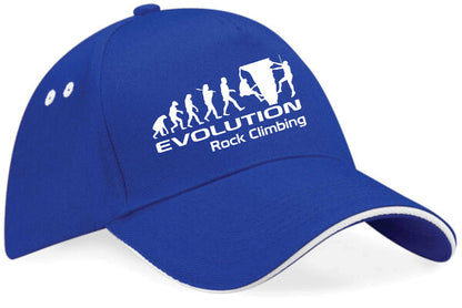Evolution Of Rock Climbing Baseball Cap Sports Fan Gift For Men & Women