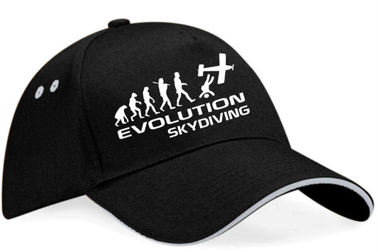 Evolution Of Sky Diving Baseball Cap Sports Fan Gift For Men & Women