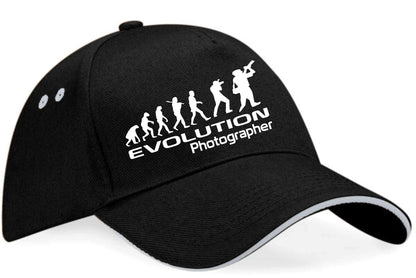 Evolution Of Photographer Baseball Cap Work Related Gift For Men & Women