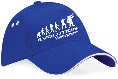 Evolution Of Photographer Baseball Cap Work Related Gift For Men & Women