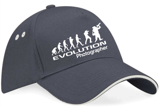Evolution Of Photographer Baseball Cap Work Related Gift For Men & Women