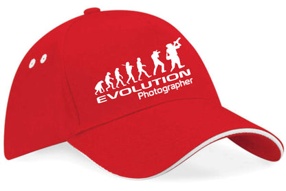 Evolution Of Photographer Baseball Cap Work Related Gift For Men & Women