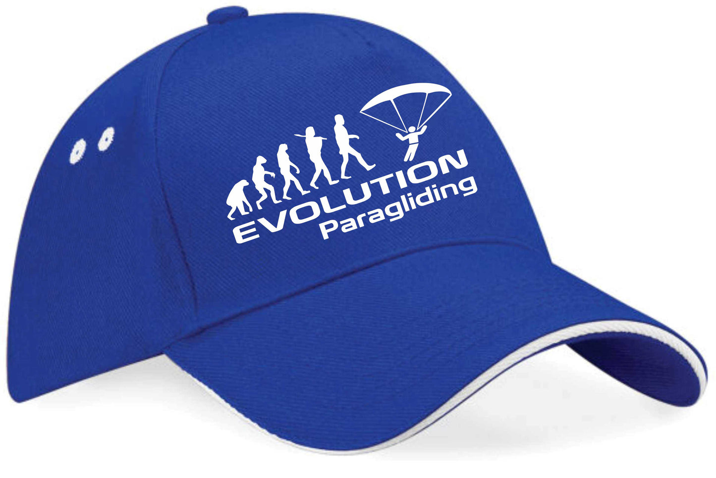 Evolution Of Paragliding Baseball Cap Sports Fan Gift For Men & Women