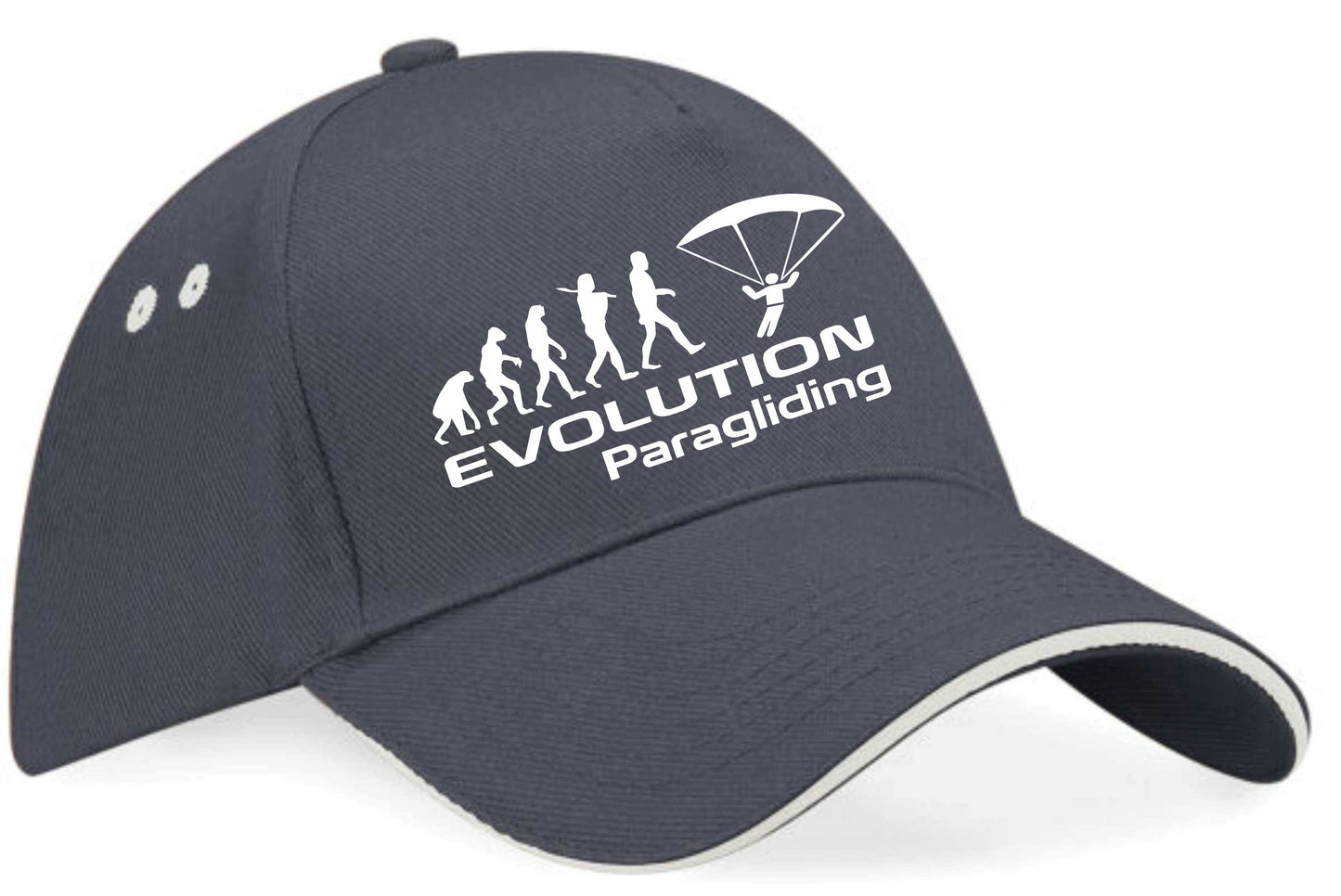 Evolution Of Paragliding Baseball Cap Sports Fan Gift For Men & Women