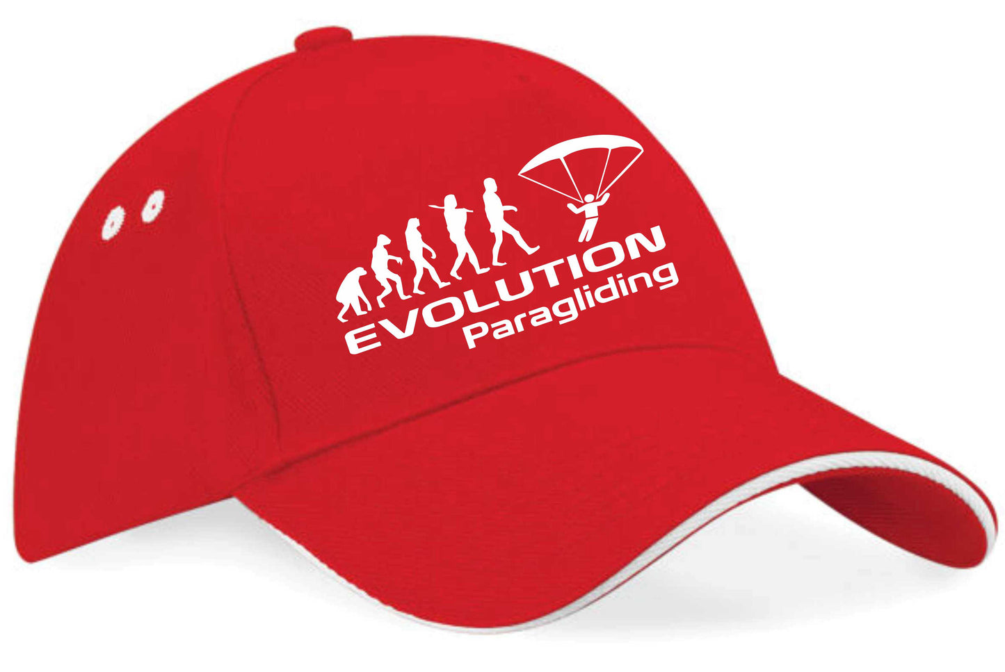 Evolution Of Paragliding Baseball Cap Sports Fan Gift For Men & Women