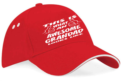 This Is What Awesome Grandad Looks Like Baseball Cap Birthday Gift For Men