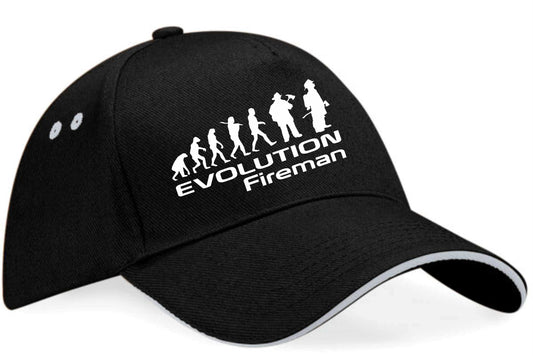 Evolution Of A Fireman Baseball Cap Birthday Gift For Men & Women