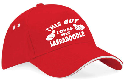 This Guy Loves His Labradoodle Baseball Cap Dog Lover Birthday Gift For Men