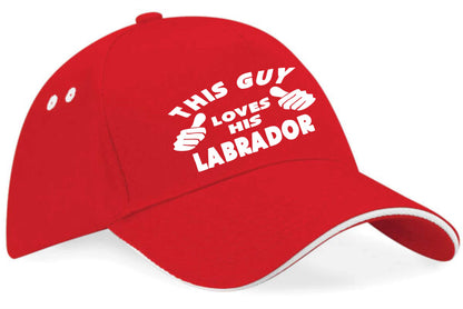 This Guy Loves His Labrador Baseball Cap Dog Lover Birthday Gift For Men