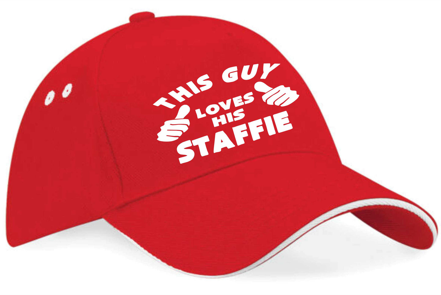 This Guy Loves His Staffie Baseball Cap Dog Lover Birthday Gift For Men