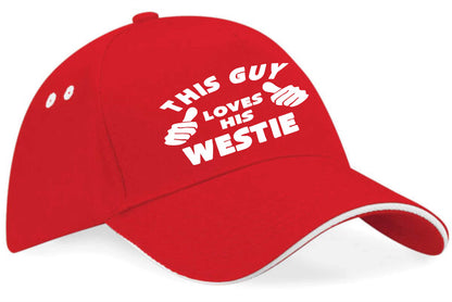 This Guy Loves His Westie Baseball Cap Dog Lover Birthday Gift For Men