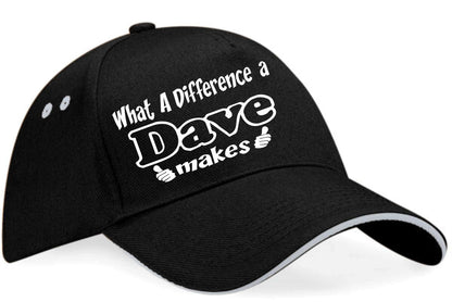 Dave Baseball Cap Funny Slogan Birthday Gift For Men