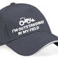 Outstanding In My Field Baseball Cap Farmers Birthday Gift For Men & Ladies