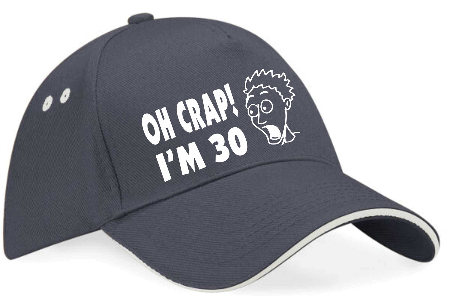 Oh Crap I'm 30 Baseball Cap 30th Birthday Gift For Men & Ladies