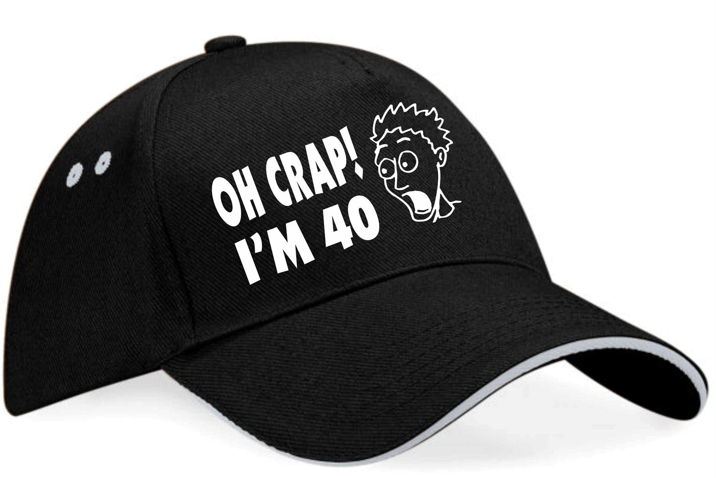 Oh Crap I'm 40 Baseball Cap 40th Birthday Gift For Men & Ladies