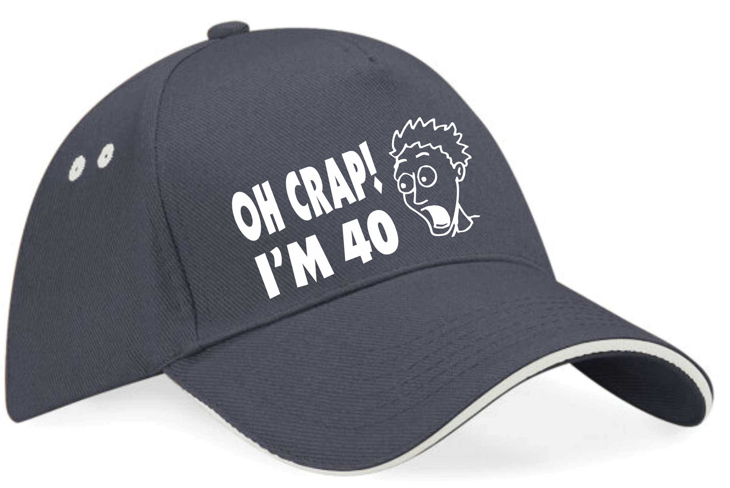 Oh Crap I'm 40 Baseball Cap 40th Birthday Gift For Men & Ladies