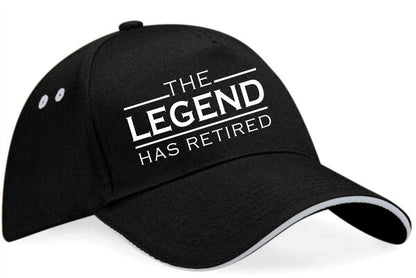 The Legend Has Retired Baseball Cap Retirement Gift For Men & Ladies
