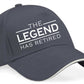 The Legend Has Retired Baseball Cap Retirement Gift For Men & Ladies