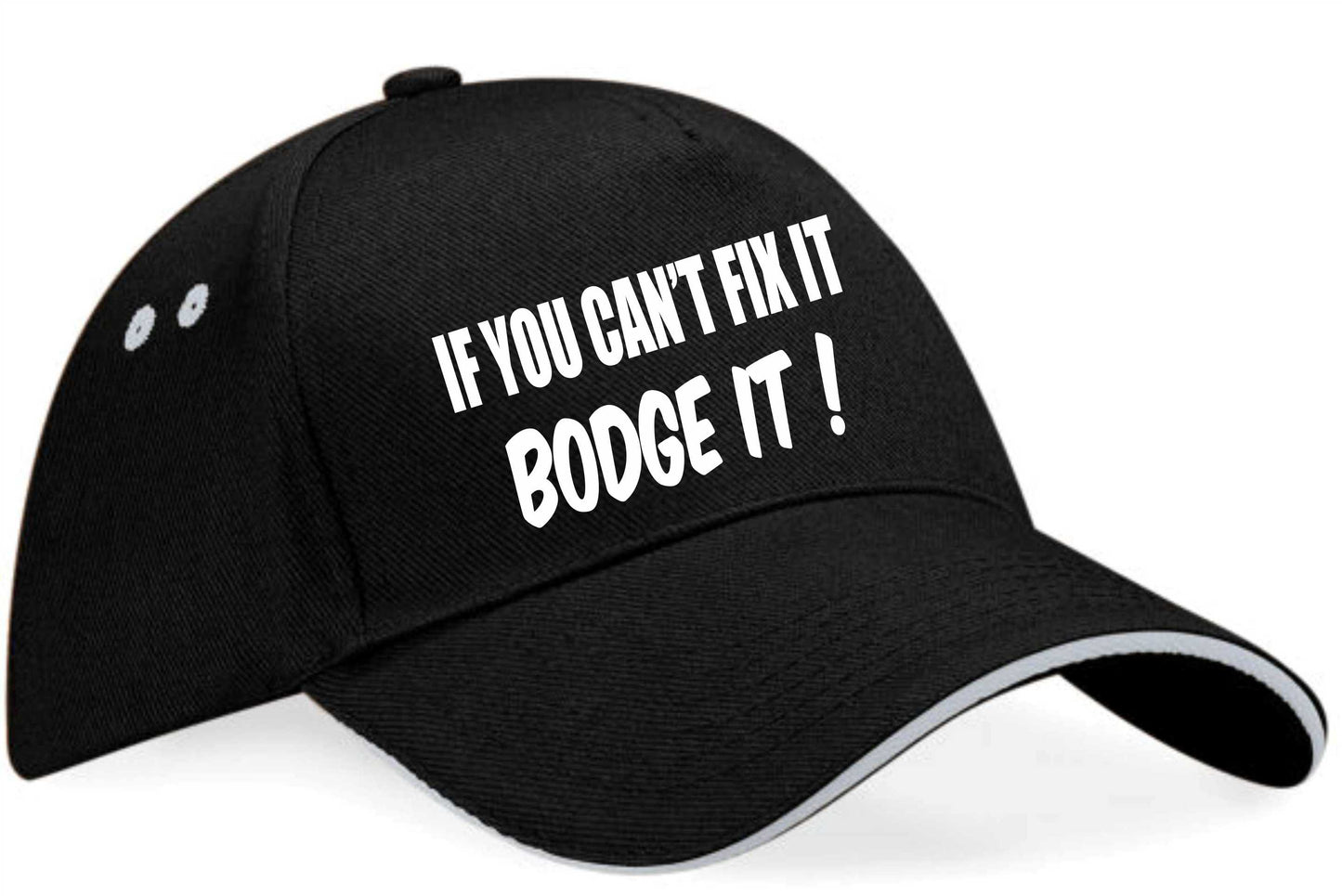 Can't Fix It Bodge It Baseball Cap Funny Slogan Birthday Gift For Men & Ladies