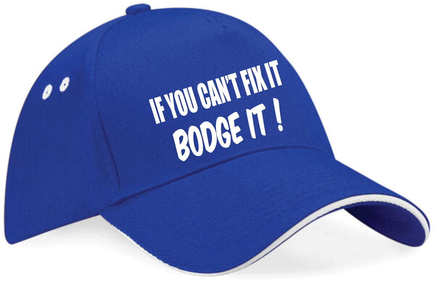 Can't Fix It Bodge It Baseball Cap Funny Slogan Birthday Gift For Men & Ladies