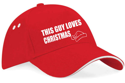 This Guy Loves Christmas Baseball Cap Birthday Gift For Men