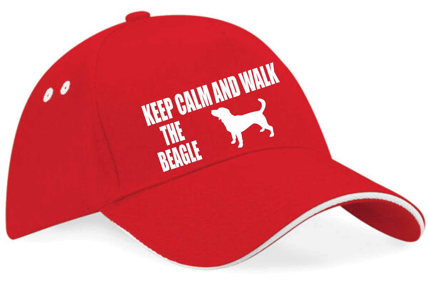 Keep Calm Walk The Beagle Baseball Cap Dog Lovers Gift For Men & Ladies