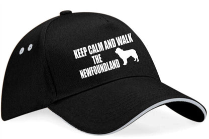 Keep Calm Walk The Newfoundland Baseball Cap Dog Lovers Gift For Men & Ladies