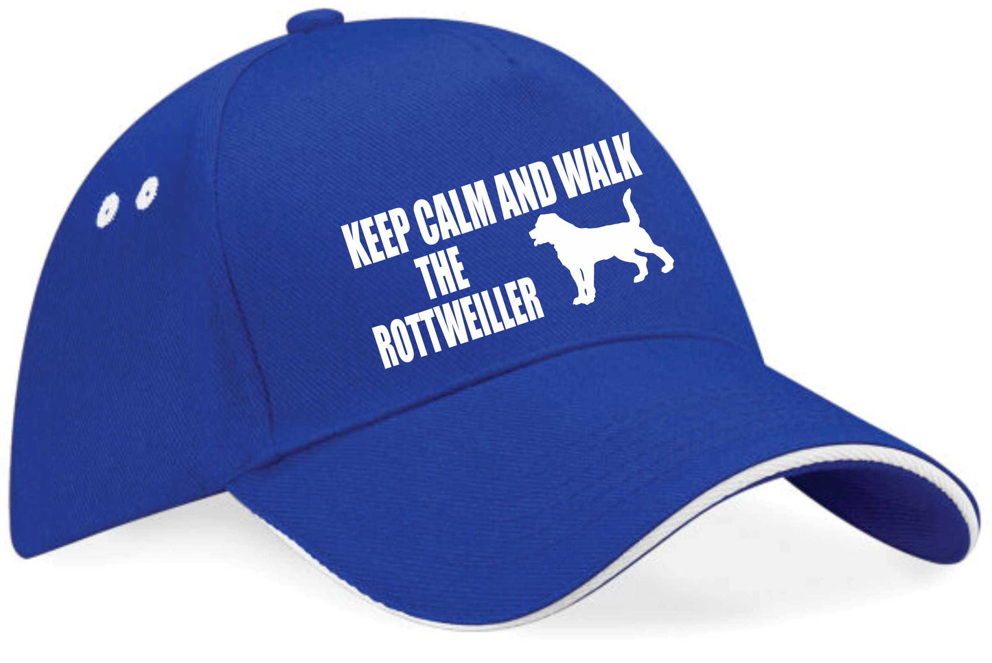 Keep Calm Walk The Rottweiller Baseball Cap Dog Lovers Gift For Men & Ladies