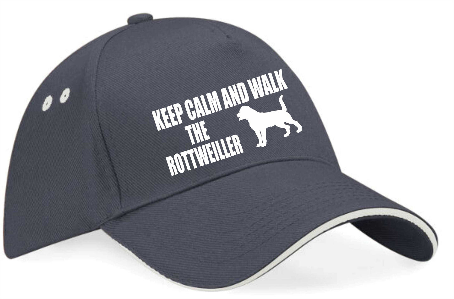 Keep Calm Walk The Rottweiller Baseball Cap Dog Lovers Gift For Men & Ladies