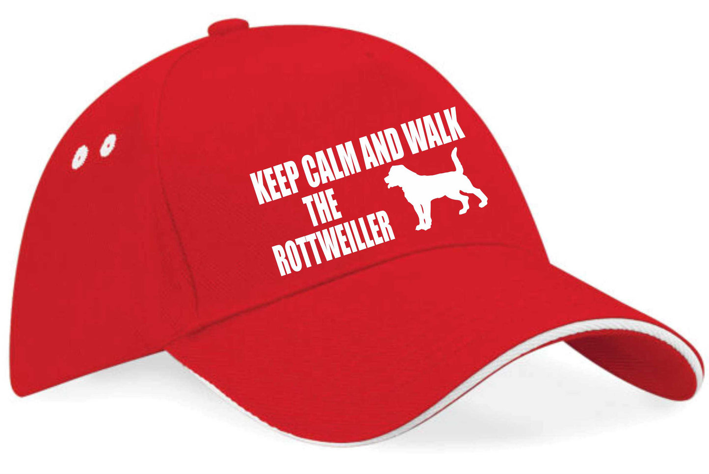 Keep Calm Walk The Rottweiller Baseball Cap Dog Lovers Gift For Men & Ladies