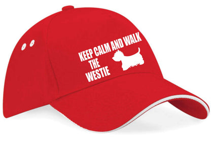 Keep Calm Walk The Westie Baseball Cap Dog Lovers Gift For Men & Ladies