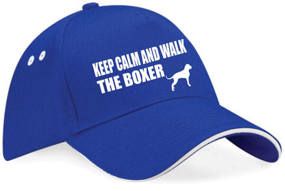Keep Calm Walk The Boxer Baseball Cap Dog Lovers Gift For Men & Ladies