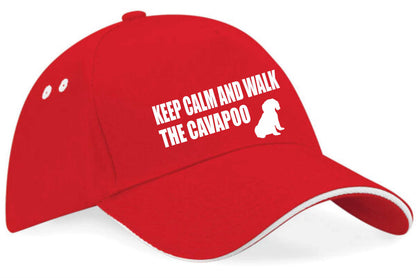 Keep Calm Walk The Cavapoo Baseball Cap Dog Lovers Gift For Men & Ladies