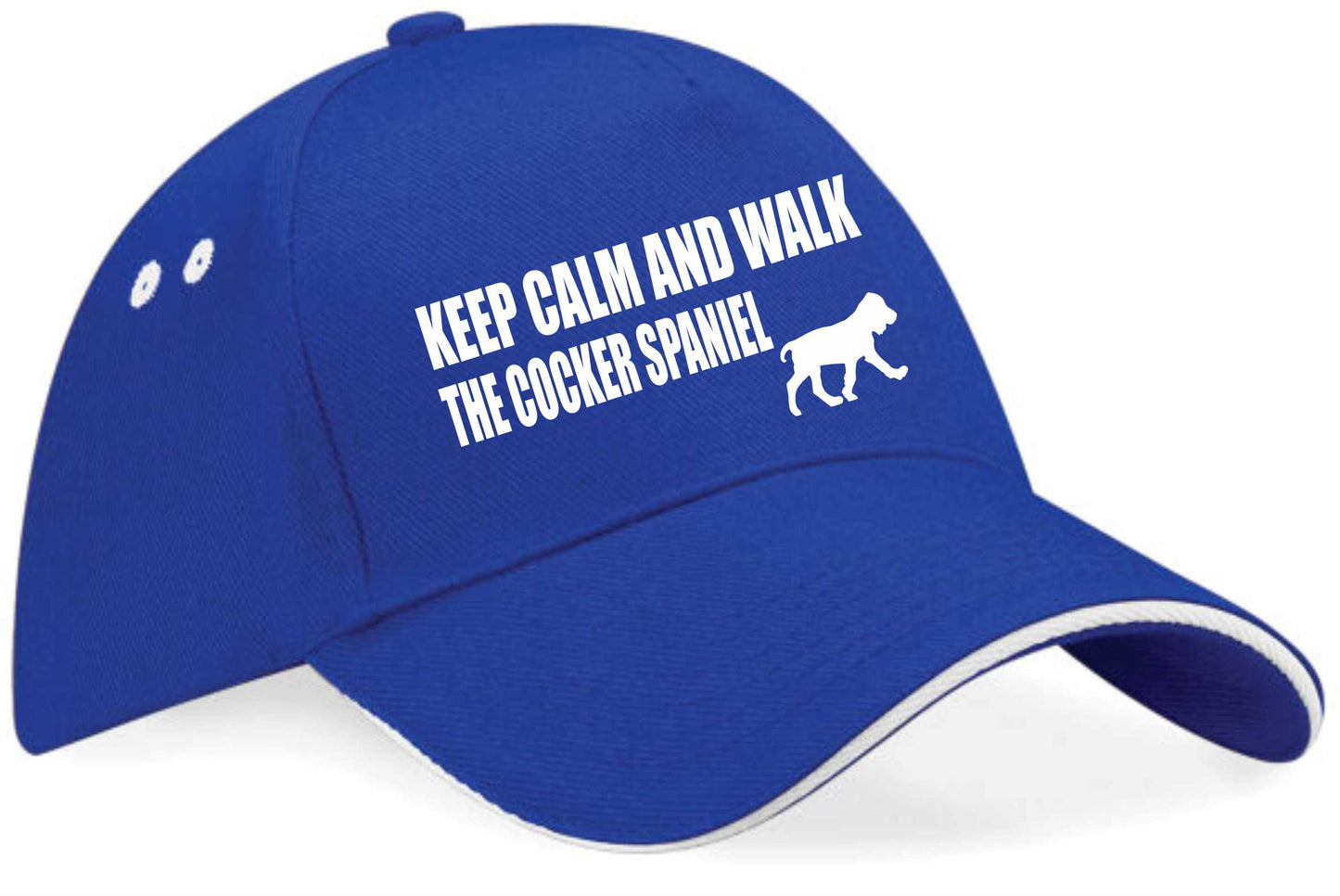 Keep Calm Walk The Cocker Spaniel Baseball Cap Dog Lovers Gift For Men & Ladies
