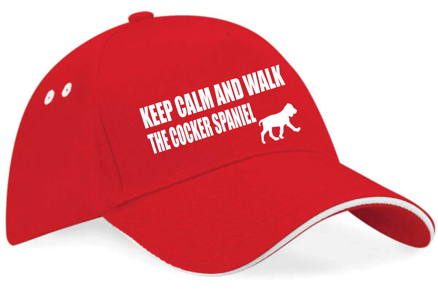 Keep Calm Walk The Cocker Spaniel Baseball Cap Dog Lovers Gift For Men & Ladies