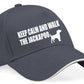 Keep Calm Walk The Jackapoo Baseball Cap Dog Lovers Gift For Men & Ladies