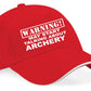 Warning May Talk About Archery Baseball Cap Sport Lovers Gift For Men & Ladies