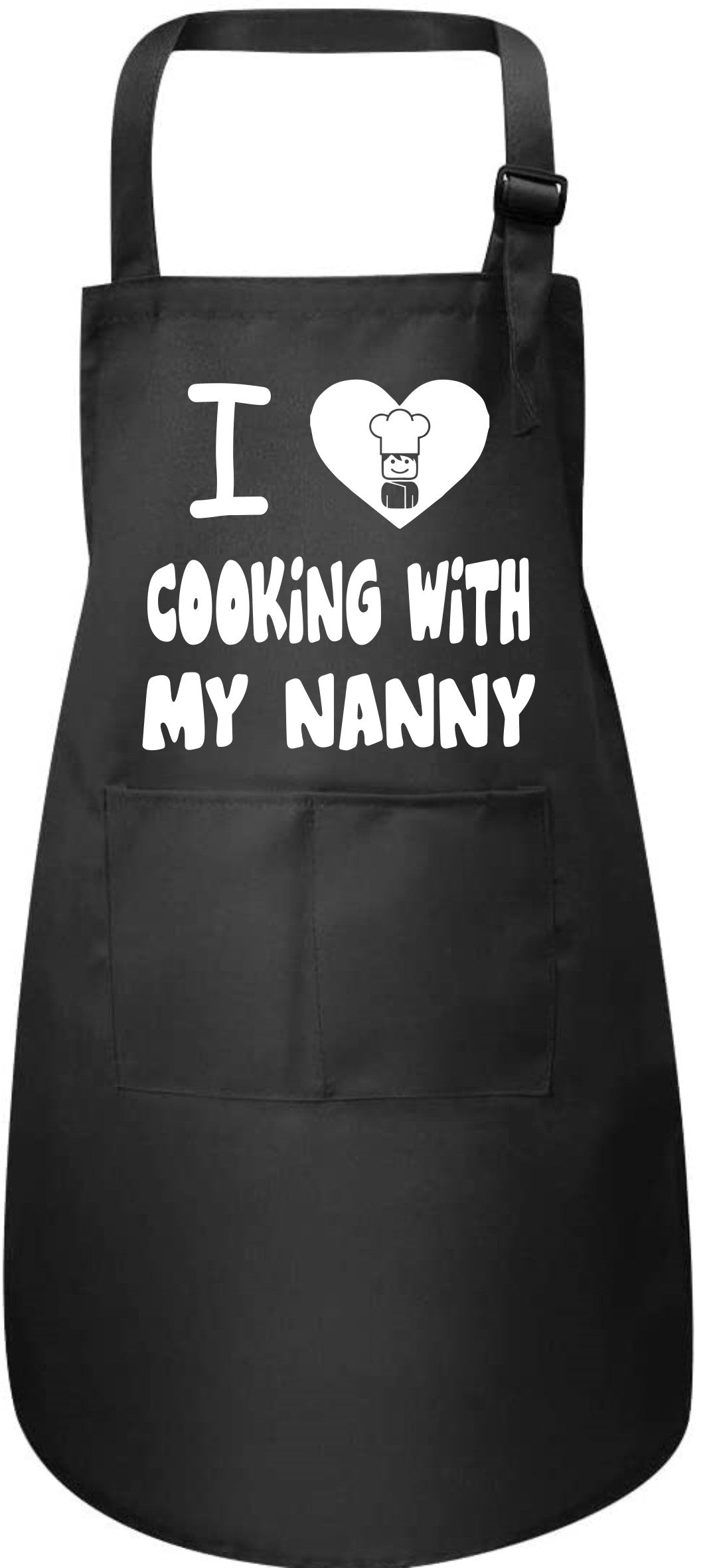 I Love Cooking with My Nanny Childs Baking Cooking Apron