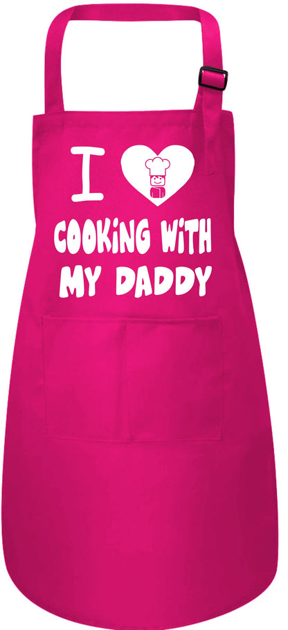 I Love Cooking with My Daddy Childs Baking Cooking Apron