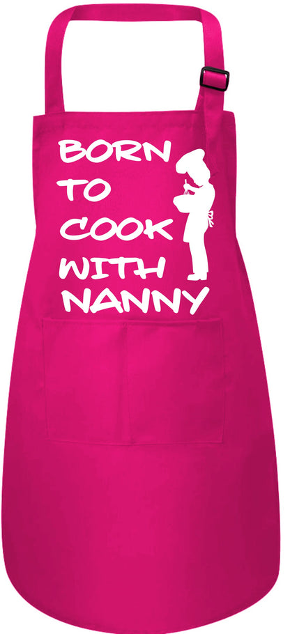 Born To Cook with My Nanny Childs Baking Cooking Apron