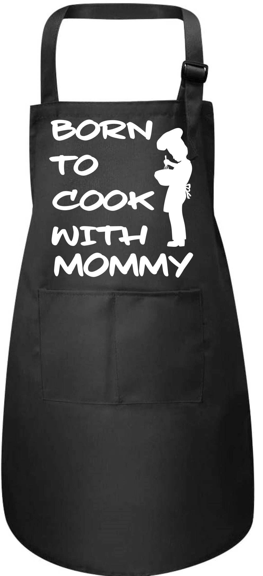 Born To Cook with My Mommy Childs Baking Cooking Apron