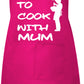 Born To Cook with My Mum Childs Baking Cooking Apron