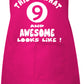 9th Birthday Gift Baking Cooking Crafting Apron